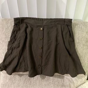 Akira Chicago Red Label Size L Olive Green Skirt 100%rayon